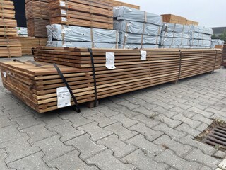 Ca. 50x Guyana Ipé Planken Geschaafd Country Grade, 21x90mm, lengte 36